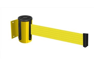 Zutrittsabsperrung, Wandkassette Heavy Duty – selbstaufwickelndes Band 2,3 | 3,65 m, Standard gemäß RAL-Farben